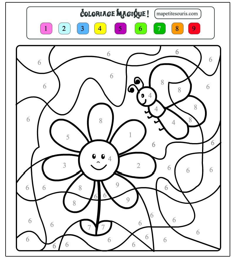Coloriage Magique Maternelle Grande section - coloriage magique gs à imprimer