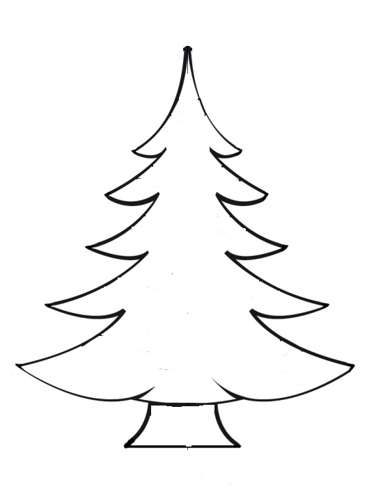 Coloriage : sapin de Noël